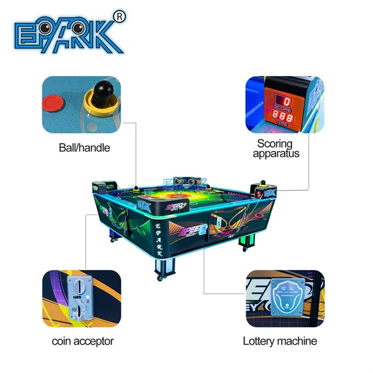 4 Player Air Hockey Table | Coin Operated Sports Game Machine